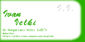 ivan velki business card